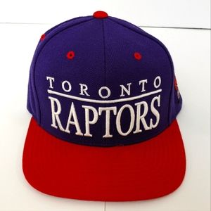 Toronto Raptors Mitchell and Ness Purple and Red Hat